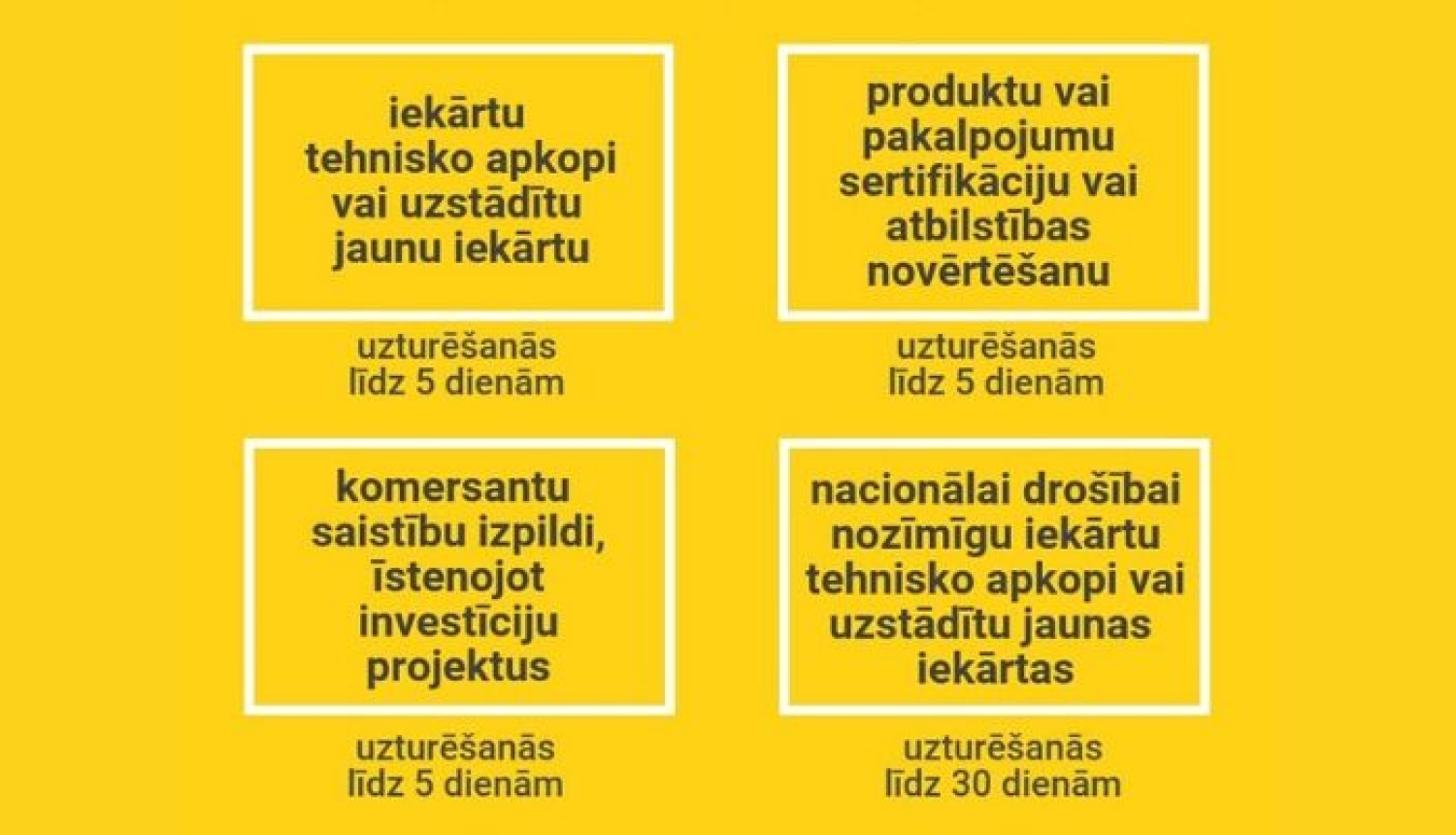 Ārvalstu speciālisti, kas bez 14 dienu pašizolācijas var apmeklēt Latviju