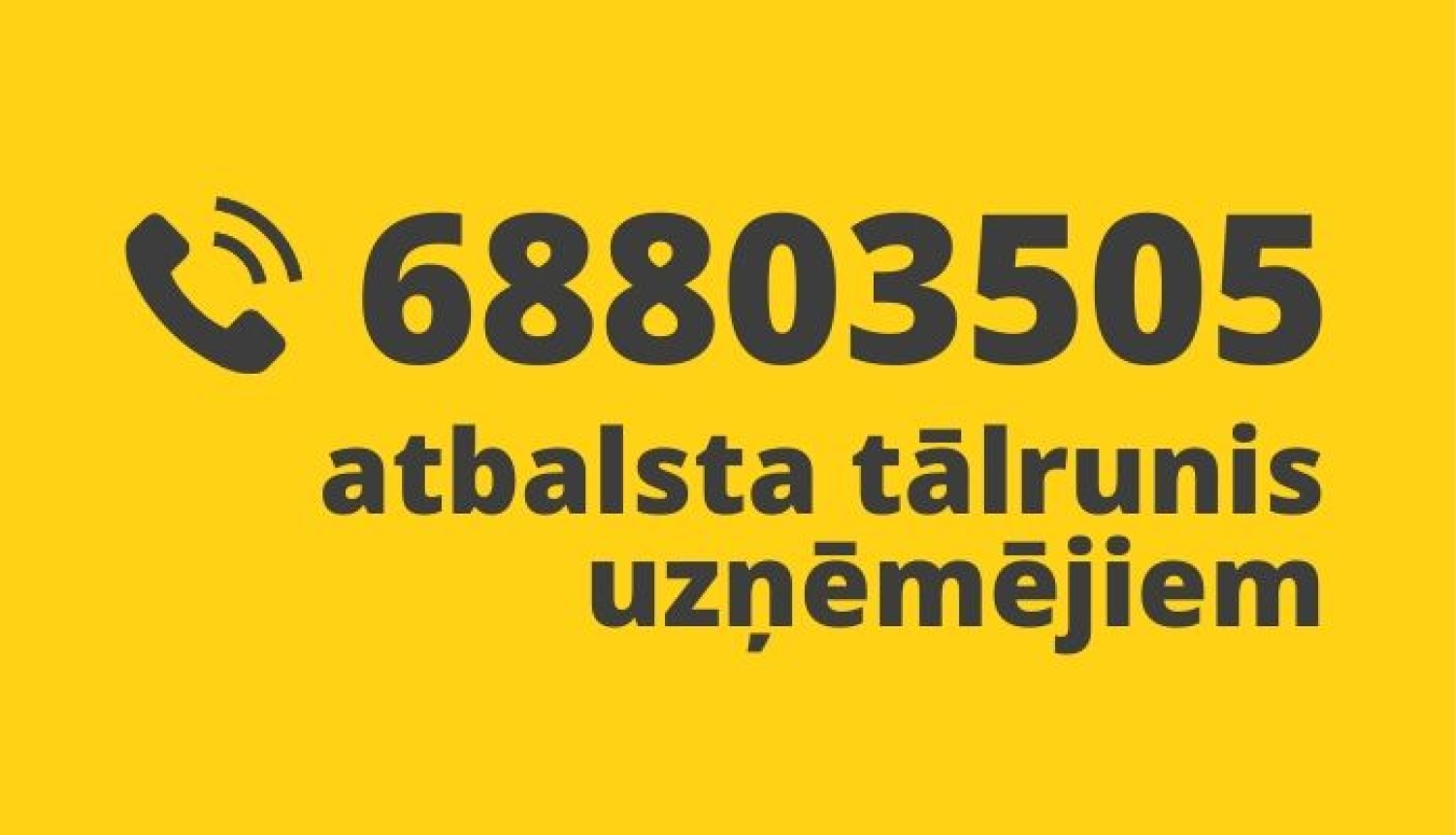 konsultatīvais tālrunis uzņēmējiem 68803505